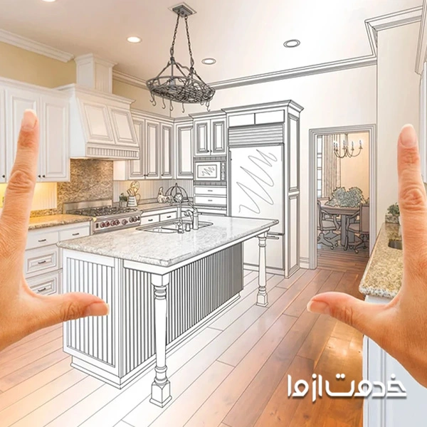 اندازه گیری کابینت های دیواری و قدی 