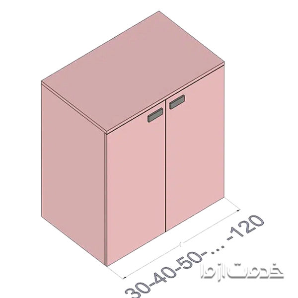 اندازه استاندارد کابینت زمینی