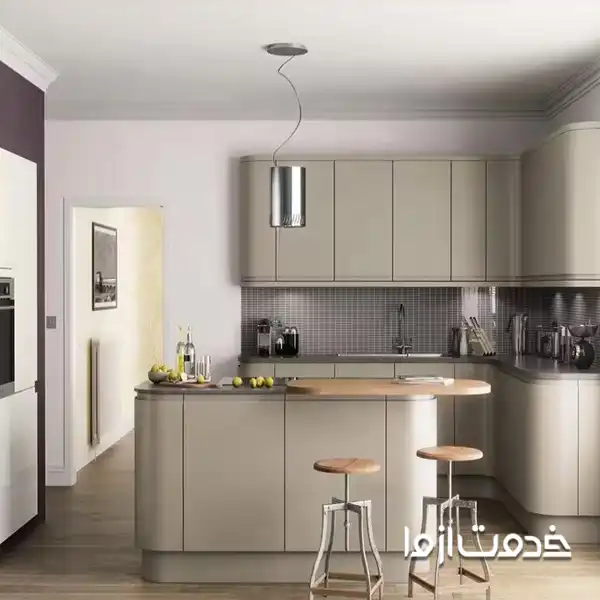 کابینت هلالی مات