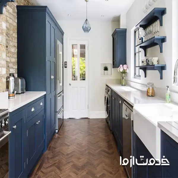  ایده‌های کابینت آشپزخانه باریک دو طرفه