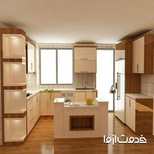 کابینت ارزان قیمت با متریال ام دی اف