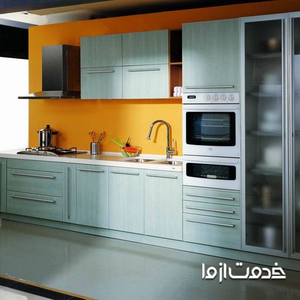 مدل کابینت آشپزخانه مدرن دال (صفحه تخت)