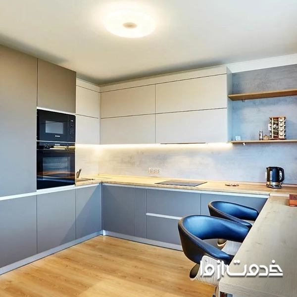 نورپردازی مخفی در طراحی کابینت مدرن