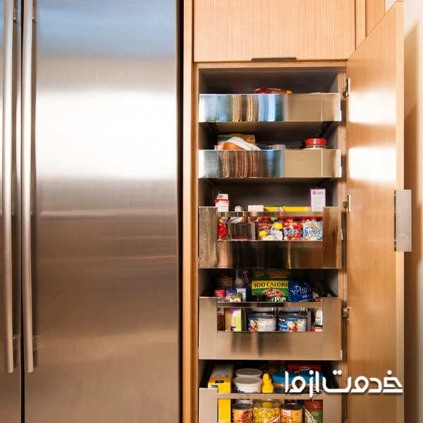 کابینت کنار یخچال مدرن