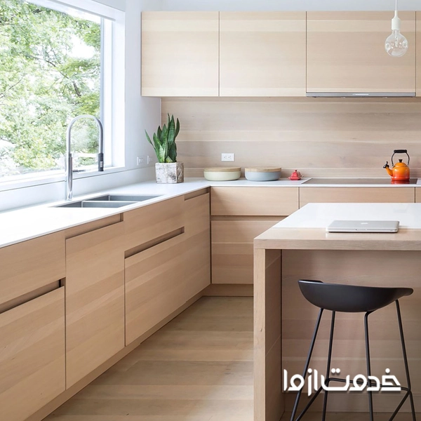 کابینت مدرن با چوب روسی