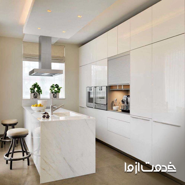طراحی کابینت مدرن آشپزخانه کوچک