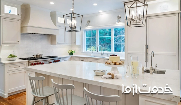 کابینت نئوکلاسیک سفید