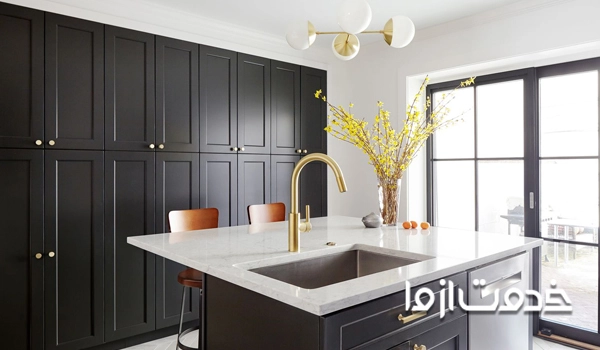 کابینت نئوکلاسیک مشکی 