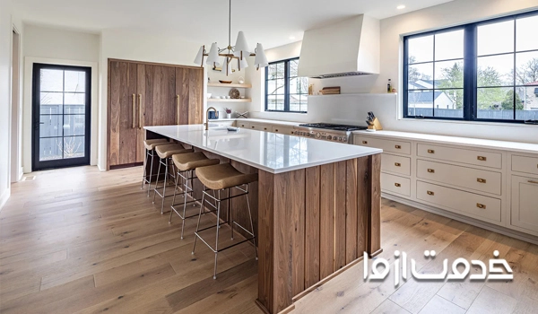 جزیره مدل میز ناهارخوری نئوکلاسیک 