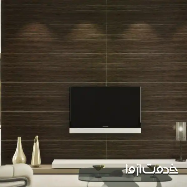 جدیدترین دکور تلویزیون با دیوار پوش پی وی سی