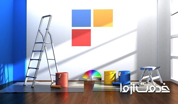 نردبان از ضروری ترین ابزار رنگ کاری و نقاشی