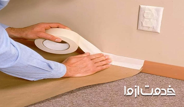 کاربرد چسب نواری در رنگ آمیزی ساختمان