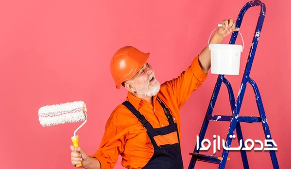 استفاده از سطل رنگ به عنوان ابزار رنگ کاری و نقاشی