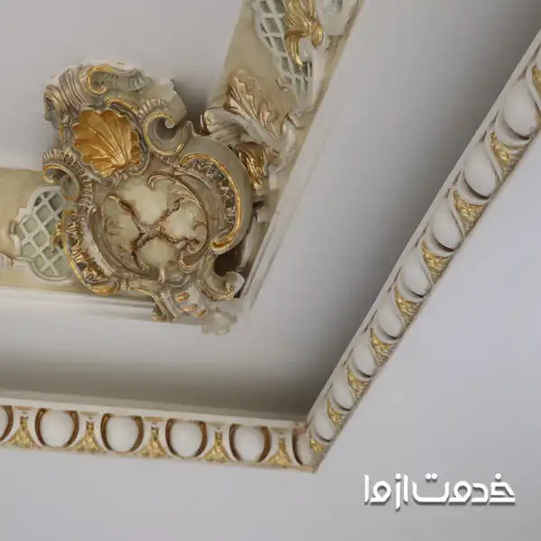 رنگ گچبری سقف و دیوار