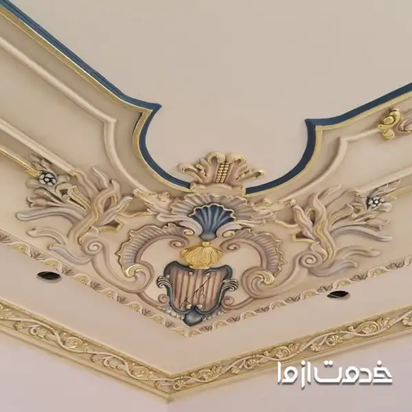 رنگ ابزار سقف گچبری سقف و دیوار