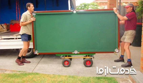 مراحل جابجایی میز بیلیارد