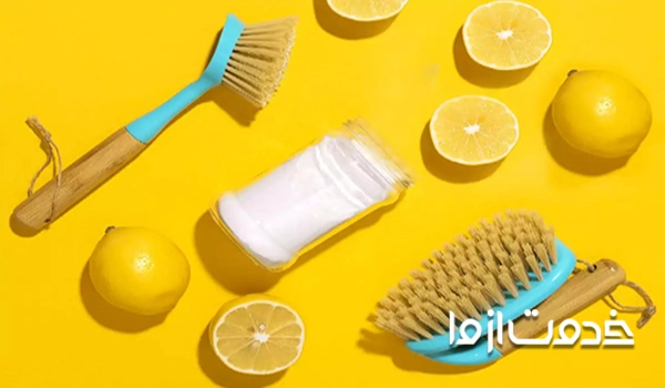 تمیز کردن شوره و سفیدک کاشی و سرامیک با لیموترش