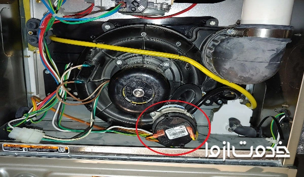 محل نصب پرشر سوئیچ آب پکیج ایران رادیاتور 