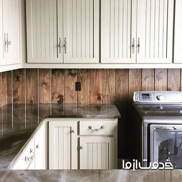 بین کابینتی چوبی جذاب و خاص