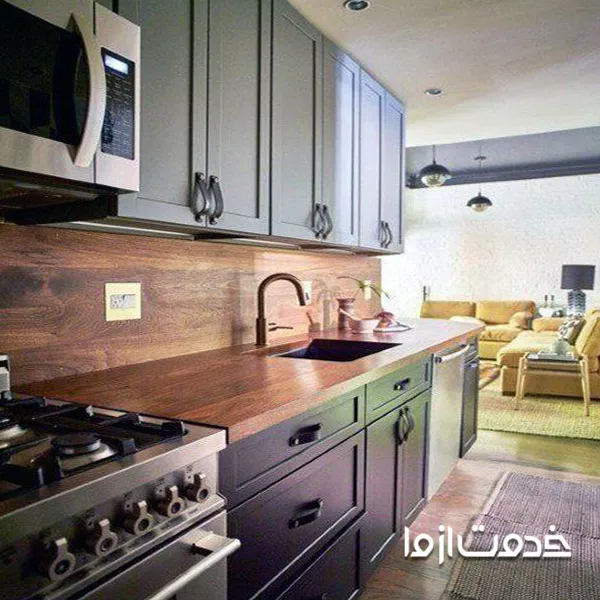 جذابترین طرح بین کابینتی، مدل چوبی