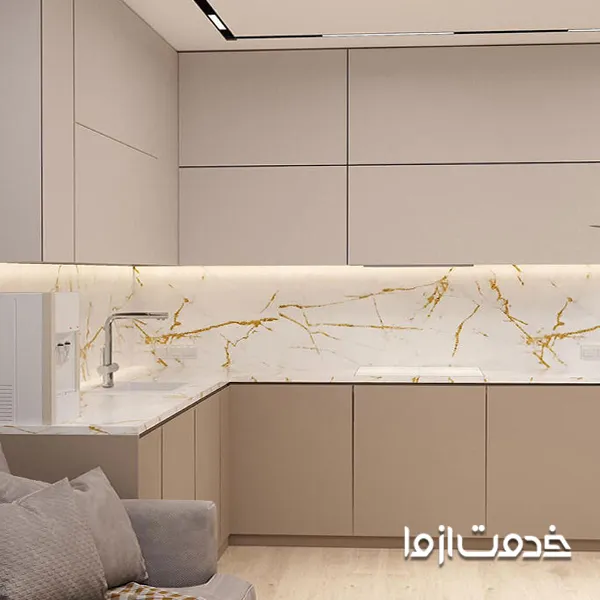 استفاده از سرامیک برای فضای بین کابینت