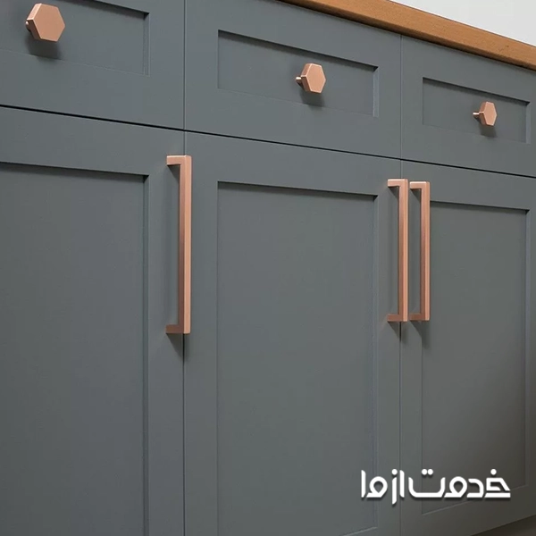 بهترین دستگیره کابینت سفید خاکستری