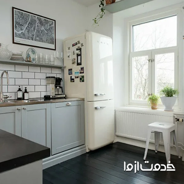 کابینت آشپزخانه با پنجره