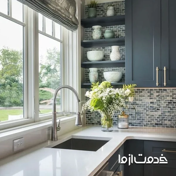 مزایای مدل کابینت برای آشپزخانه پنجره خور