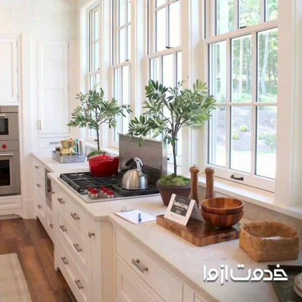 کابینت آشپزخانه پنجره خور
