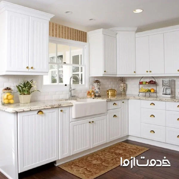 ایده کابینت ال بدون جزیره