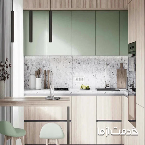 بهترین طراحی کابینت ال برای متراژ کم