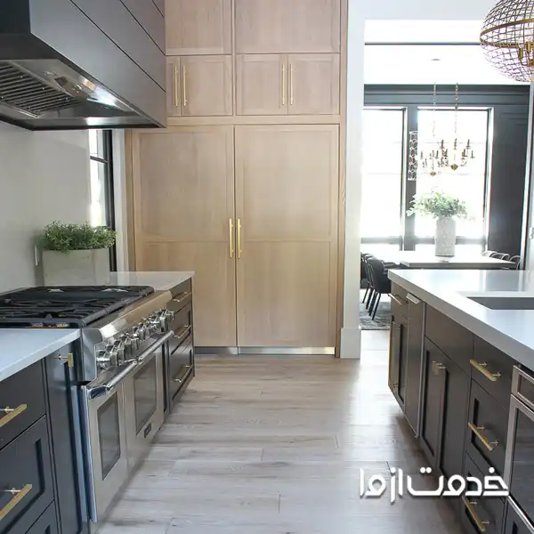  کابینت دوطرفه با یراق الات فلزی