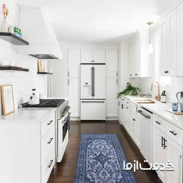 شلف و قفسه در کابینت دوطرفه