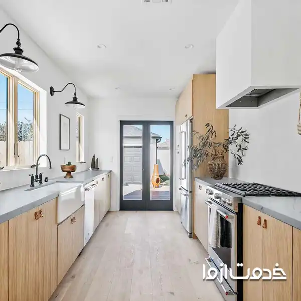 ایده های ترکیبی برای کابینت دو طرفه آشپزخانه