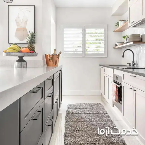 مدل کابینت آشپزخانه دو طرفه