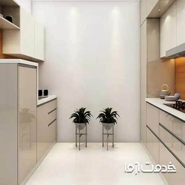 طراحی کابینت دو طرفه جدید ساده