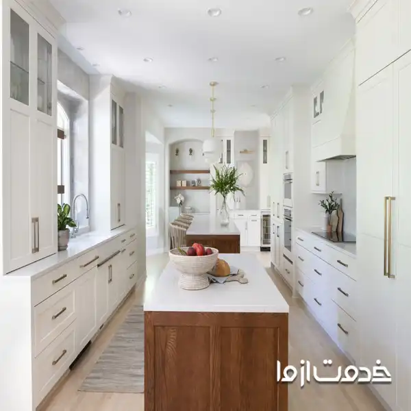 ایده کابینت آشپزخانه سفید