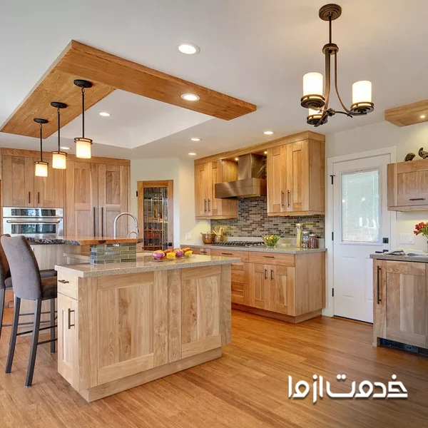 طرح کابینت چوبی مدرن