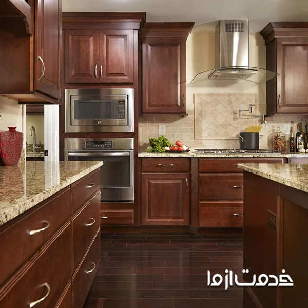 انواع کابینت چوبی جدید نئوکلاسیک