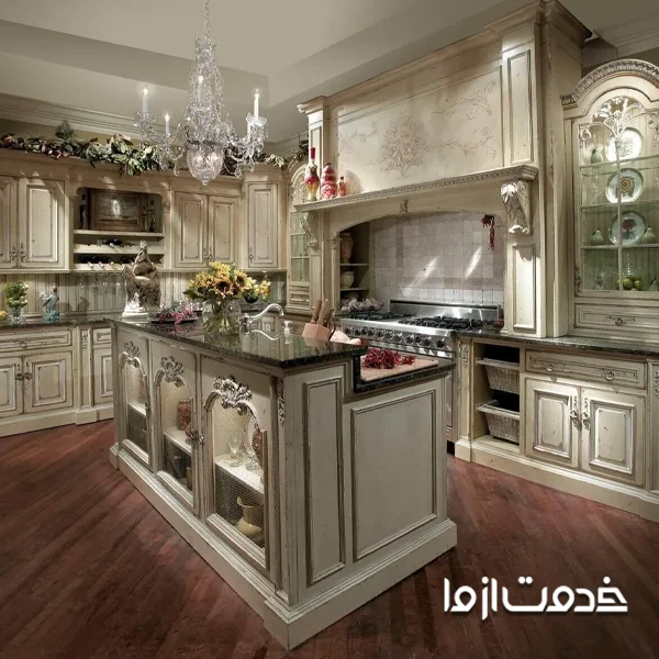 انواع کابینت چوبی جدید سلطنتی