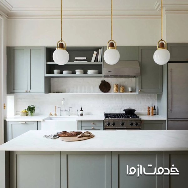 کابینت خطی مدرن