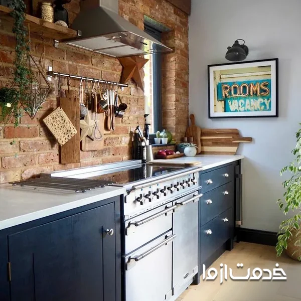 کابینت یکسره سبک روستایی