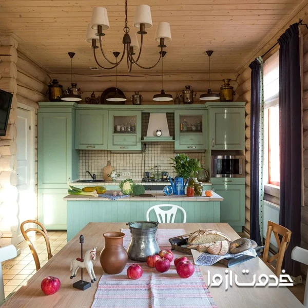 کابینت یکسره روستیک