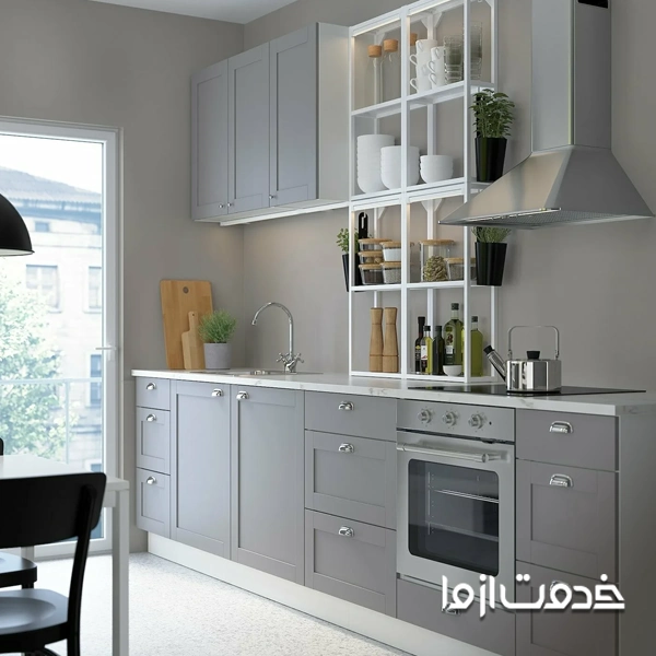 کابینت خطی آشپزخانه کوچک