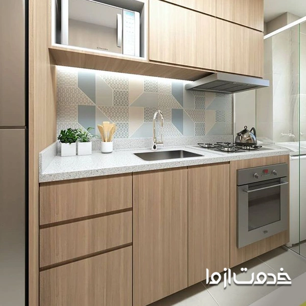 کابینت بندی یک طرفه برای آشپزخانه های کوچک