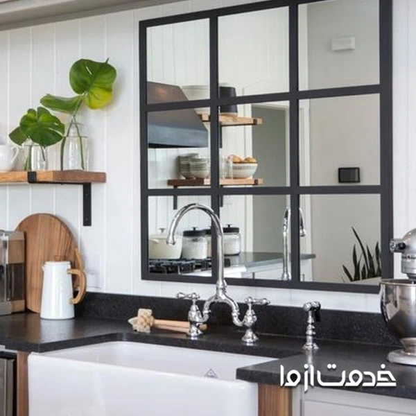 آینه پشت ظرفشویی 