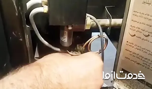 باز کردن محفظه احتراق بخاری گازی