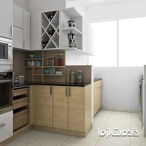شلف دیواری برای آشپزخانه