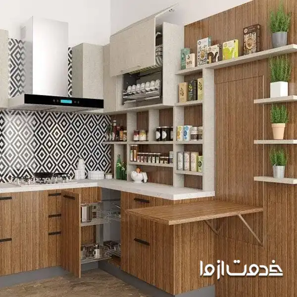 شلف دیواری مدرن برای انواع آشپزخانه