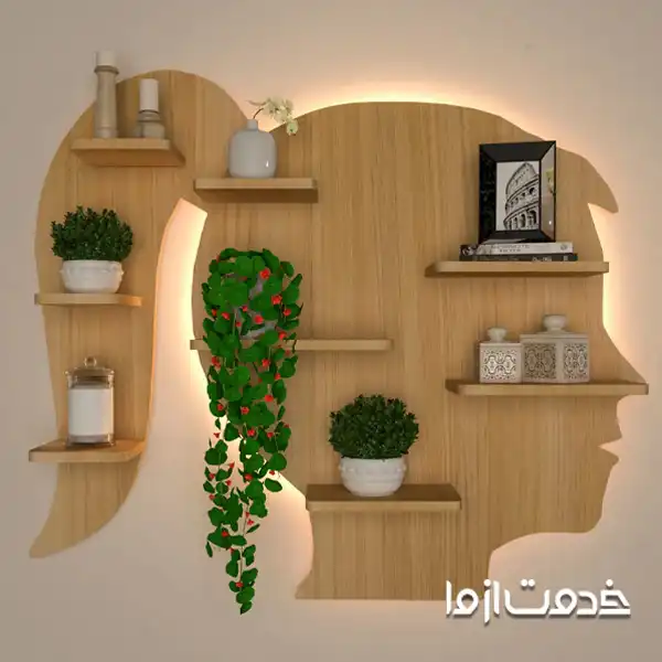 انواع شلف دیواری اتاق خواب دختر بچه